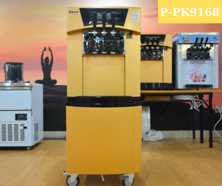 Máy làm kem tươi P-PK9168 có bảng điều khiển đơn giản, dễ dàng thao tác, phù hợp cho mọi đối tượng sử dụng.