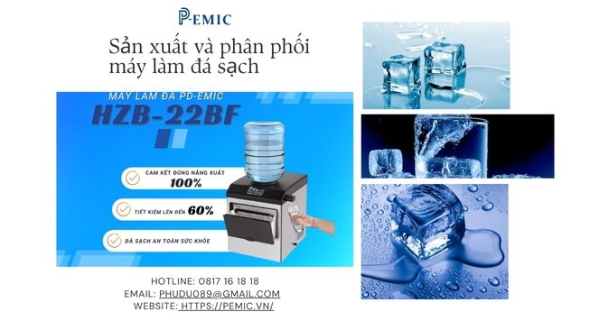 Sản xuất và phân phối máy làm đá sạch